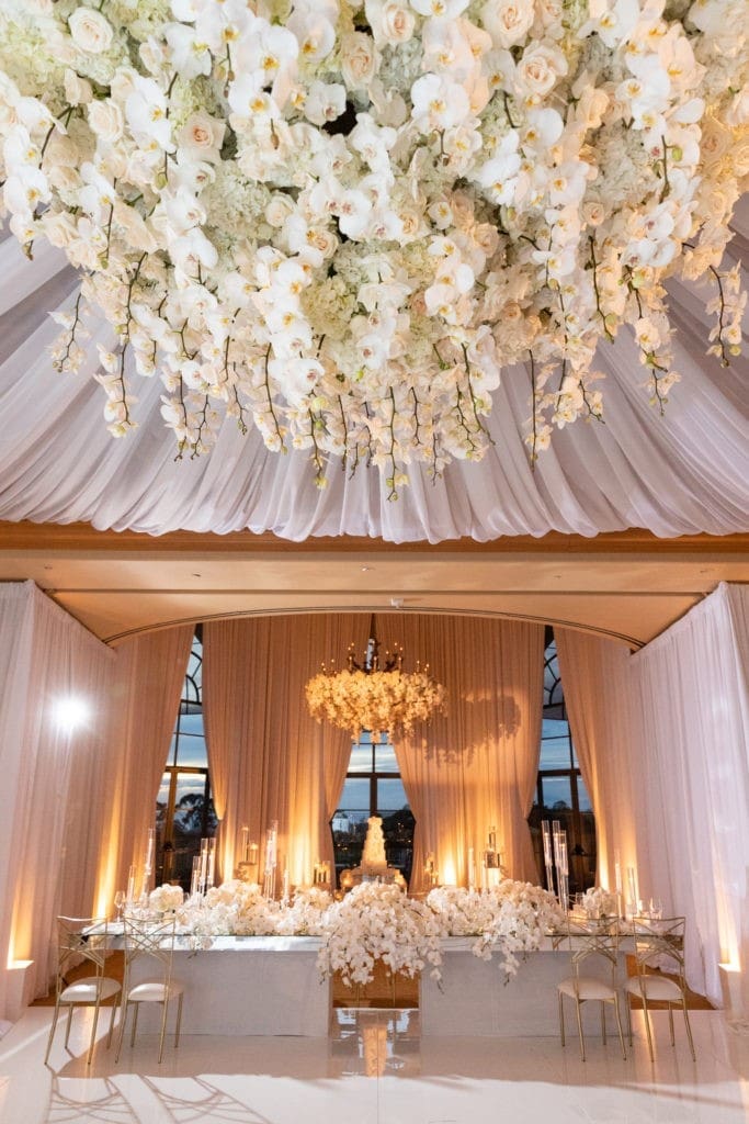 Inside the reception at The Resort at Pelican Hill. (Photo by Duke Images)