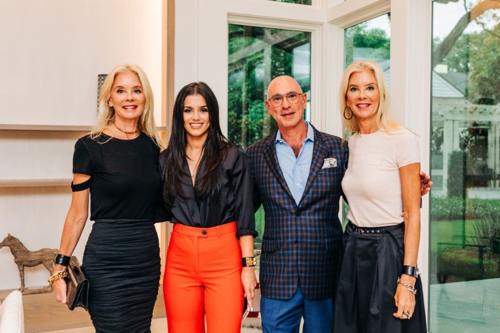Tena Lundquist Faust, Nadia Ross, Hedley Karpas, Tama Lundquist at the Houston PetSet/Martha Turner Sotheby's International Realty open house. (Photo Bonner Rae Photography)