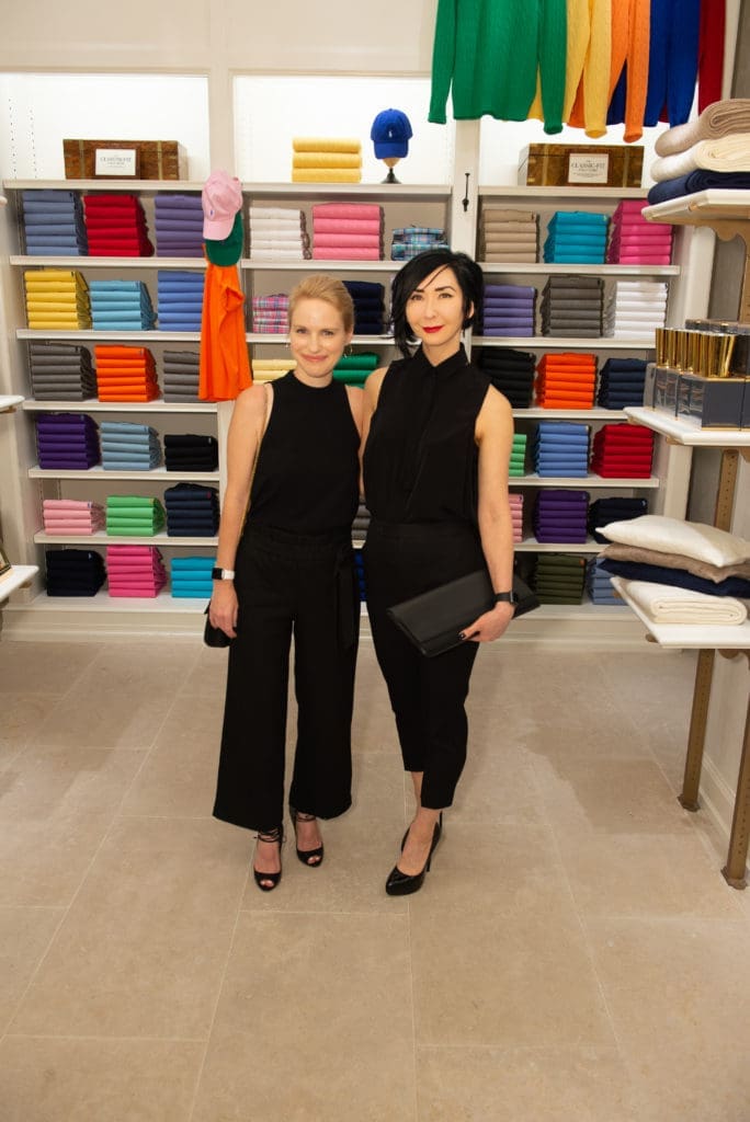 Traci Ling, Carrie Brandsburg-Dahl at the Ralph Lauren opening. (Photo by Emile C. Browne)