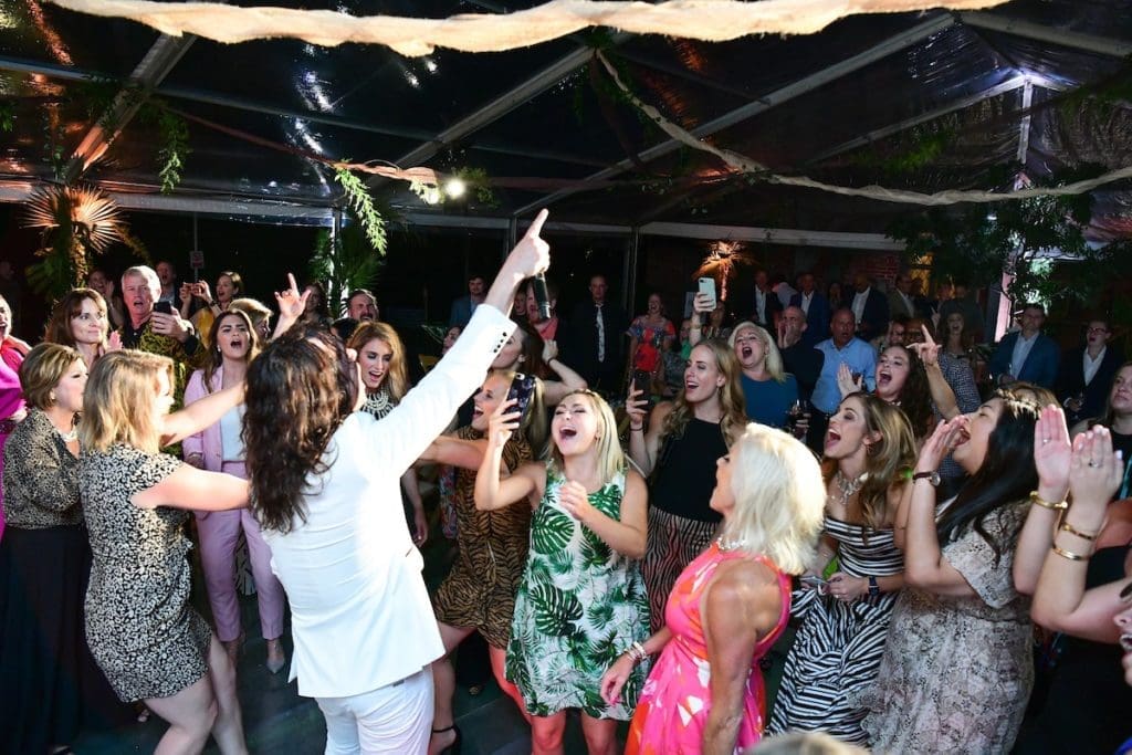 Constantine Maroulis gets the crowd revved in a private concert during the Jungle Book Gala kick-off. (Photo by Daniel Ortiz)