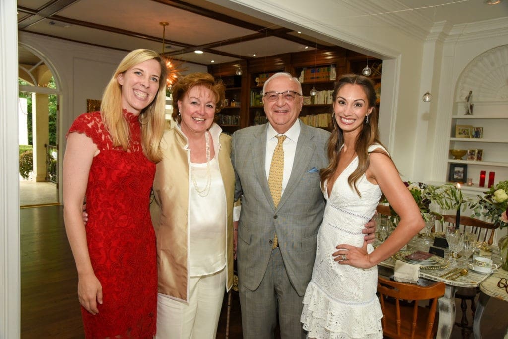 Kristin Luby, Judy & Russ Labrasca, April Salazar at the Heart Ball's $1,000 a person dinner. (Photo by Alexander's Fine Portrait Design)