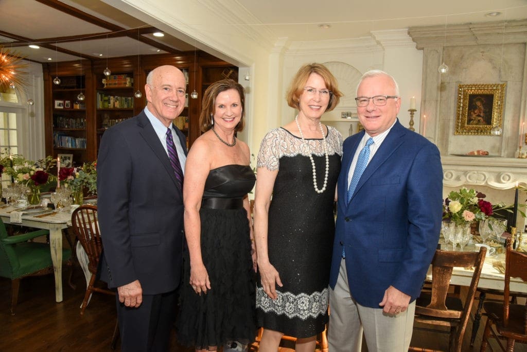 Gerry & Sandy Scott, Vicki & John Crum at the Heart Ball's $1,000 a person dinner. (Photo by Alexander's Fine Portrait Design)