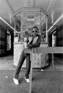 Dawoud Bey_A Boy in front of the Loews 125th Street Movie Theater_1976-79