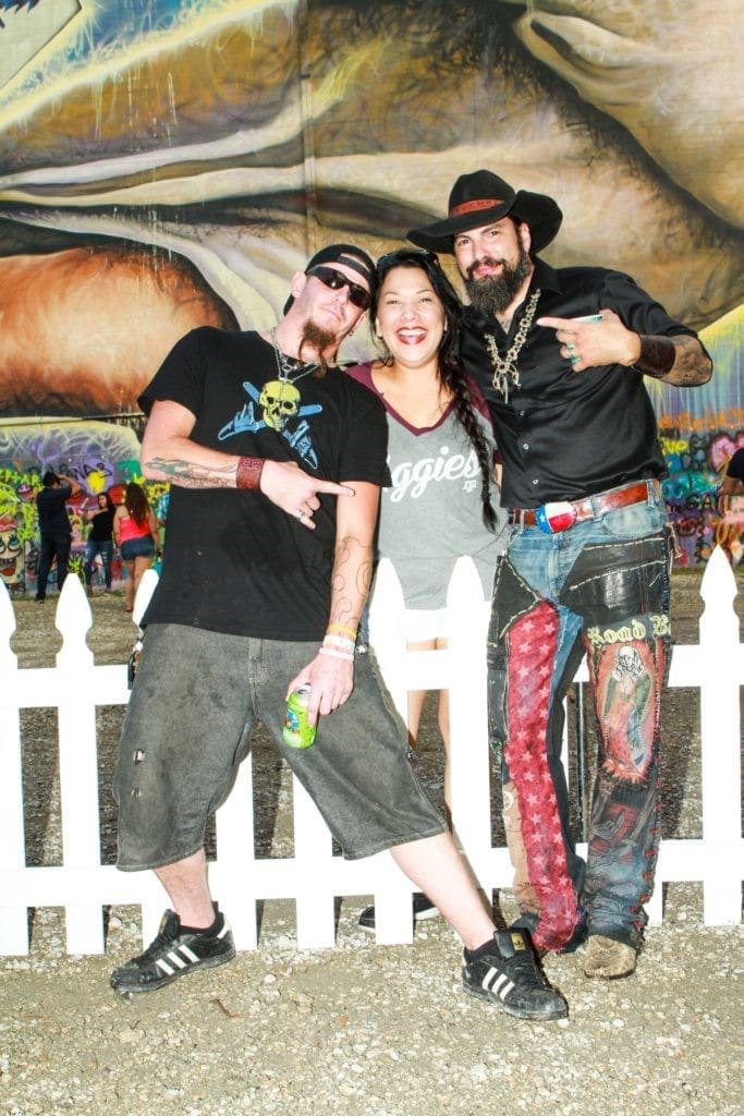 Bull Badcompany, Ana Torres, Reverend Butter at Fifth Anniversary of Mr. D's "Preservations la Creation" mural in Midtown (Photo by Chris P. Bachman)