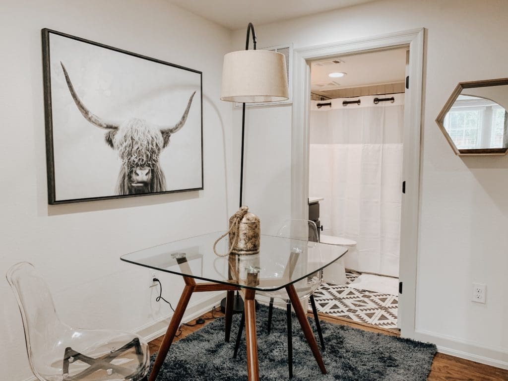 Studio units have huge walk-in closets. Photo by Kelsey Littlefield