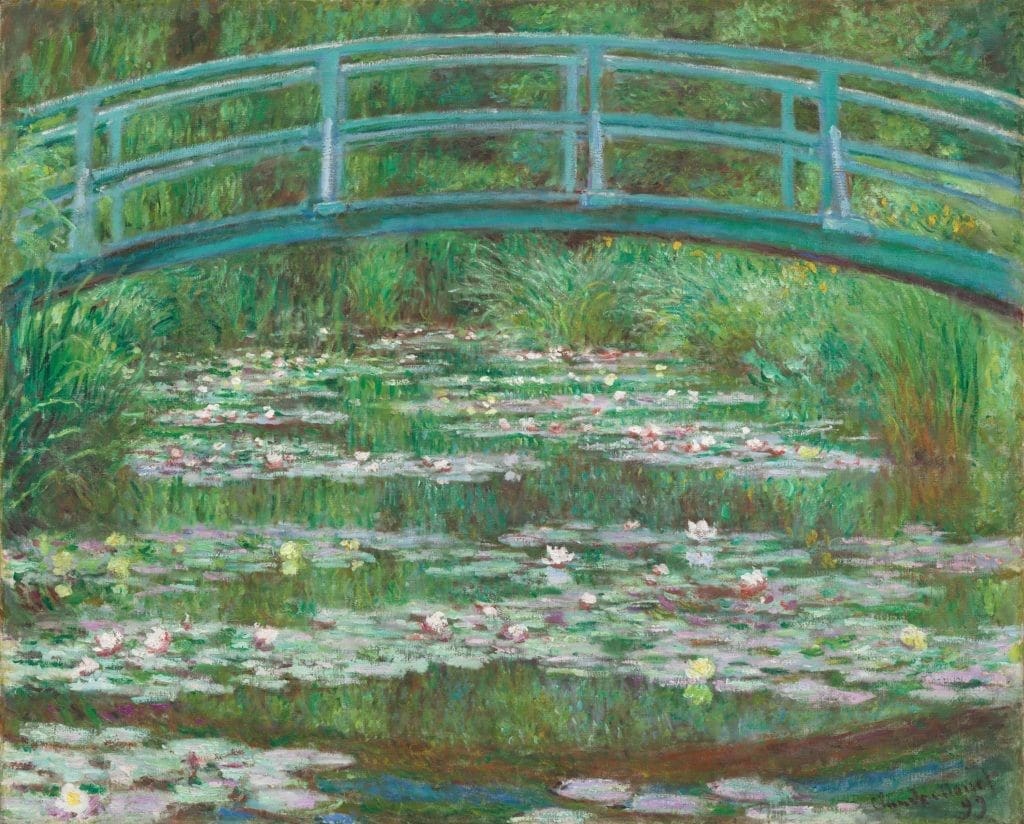 Monet's "Japanese Footbridge," 1899