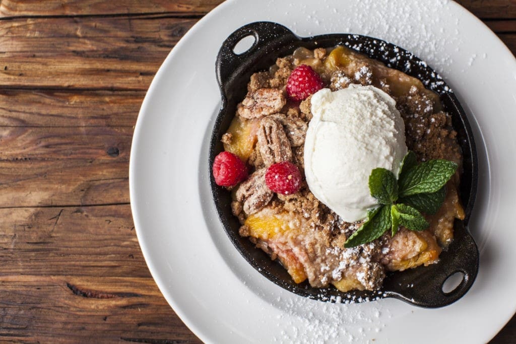 Warm Peach Cobbler
