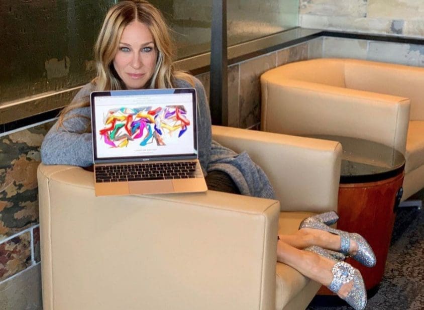Sarah Jessica Parker sends her SJP brand shoes and bags to Houston for Catholic Charities.