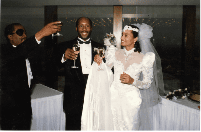 The Kirks' 1987 wedding.