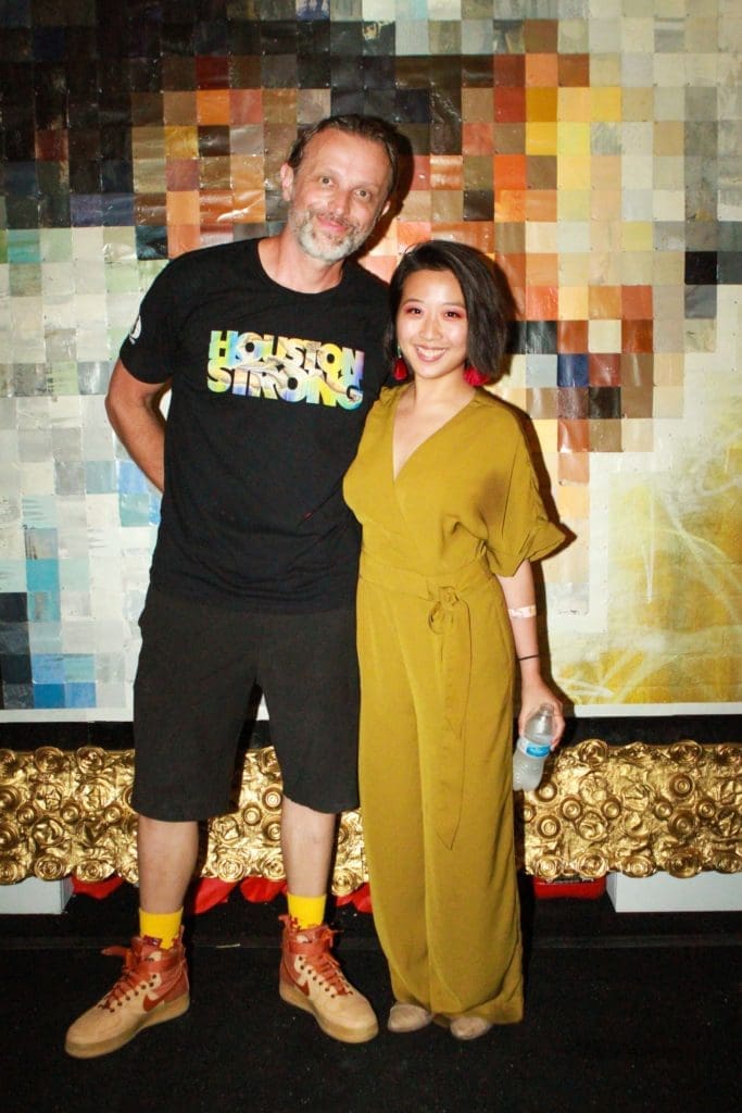 Sebastien "Mr D. 1987" Boileau, Whitmire Vo, at the Fifth Anniversary of Mr. D's "Préservons la Création" mural in Midtown. (Photo by Chris P. Bachman)