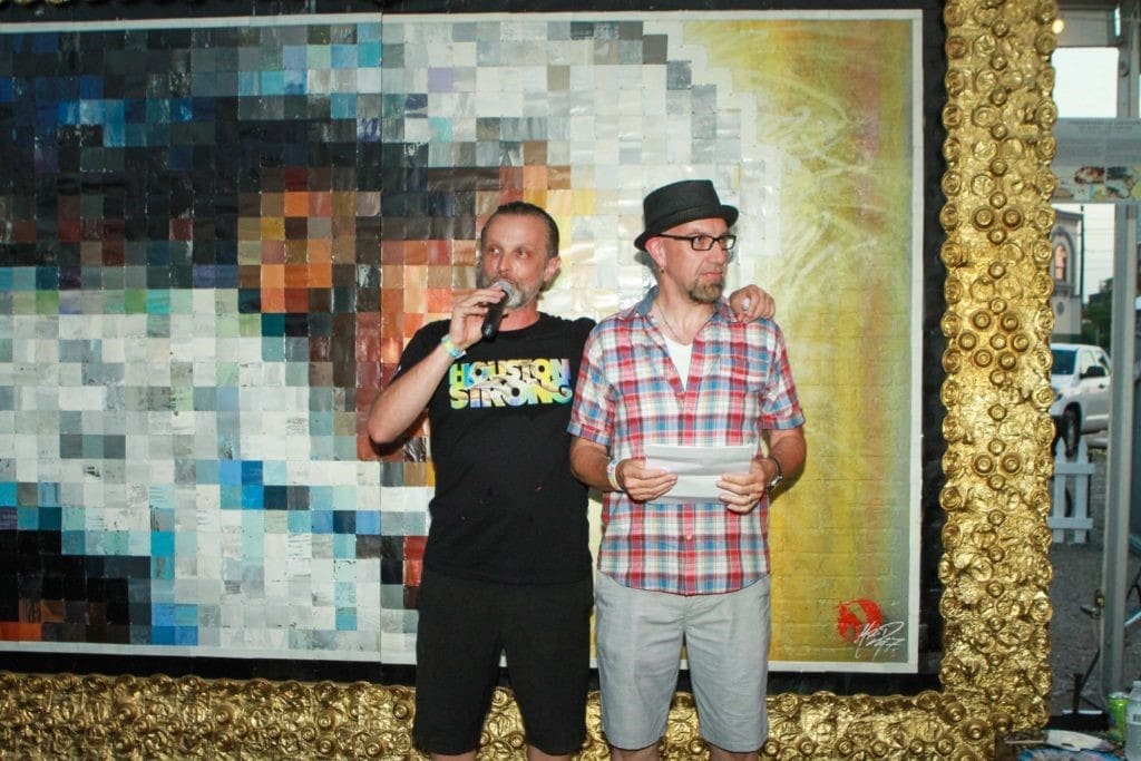 Sebastien"Mr D 1987" Boileau, Rod Ryan at Fifth Anniversary of Mr. D's "Preservations la Creation" mural in Midtown (Photo by Chris P. Bachman)