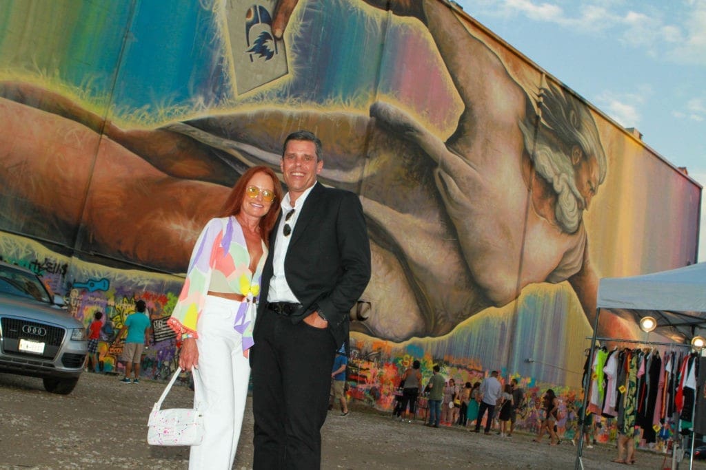 Suzette & Darrell Betts at the Fifth Anniversary of Mr. D's "Préservons la Création" mural in Midtown. (Photo by Chris P. Bachman)