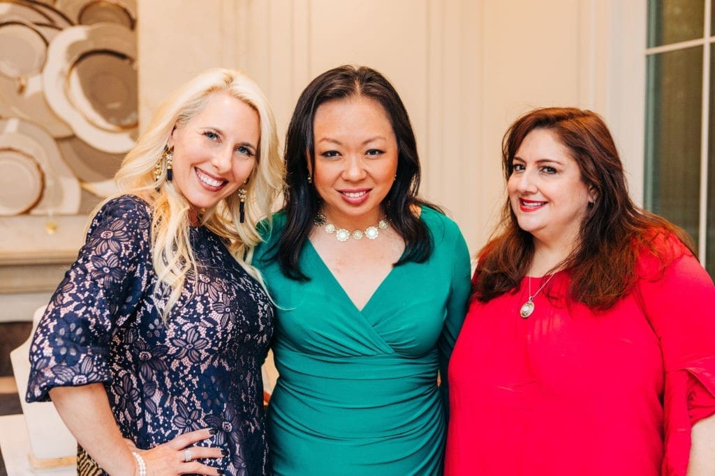 Tracy Faulkner Miya Shay, Sonia Soto at the Houston PetSet 'Fierce & Fabulous' fundraiser/open house. (Photo Bonner Rae Photography)