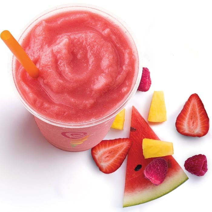 The watermelon breeze is one of the free drinks you can get at Jamba this Friday.