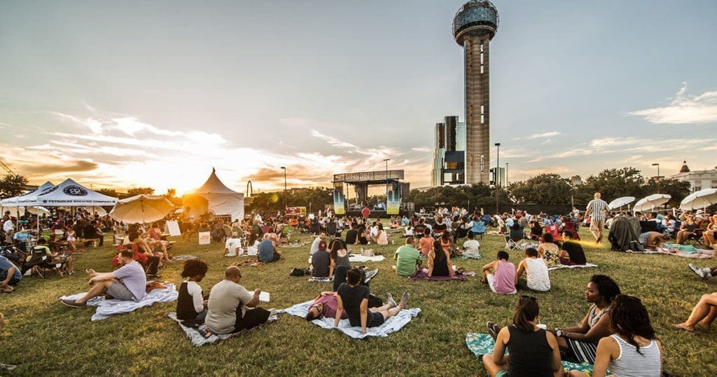 Listen to music and watch a light show at the Reunion Lawn Party this weekend.