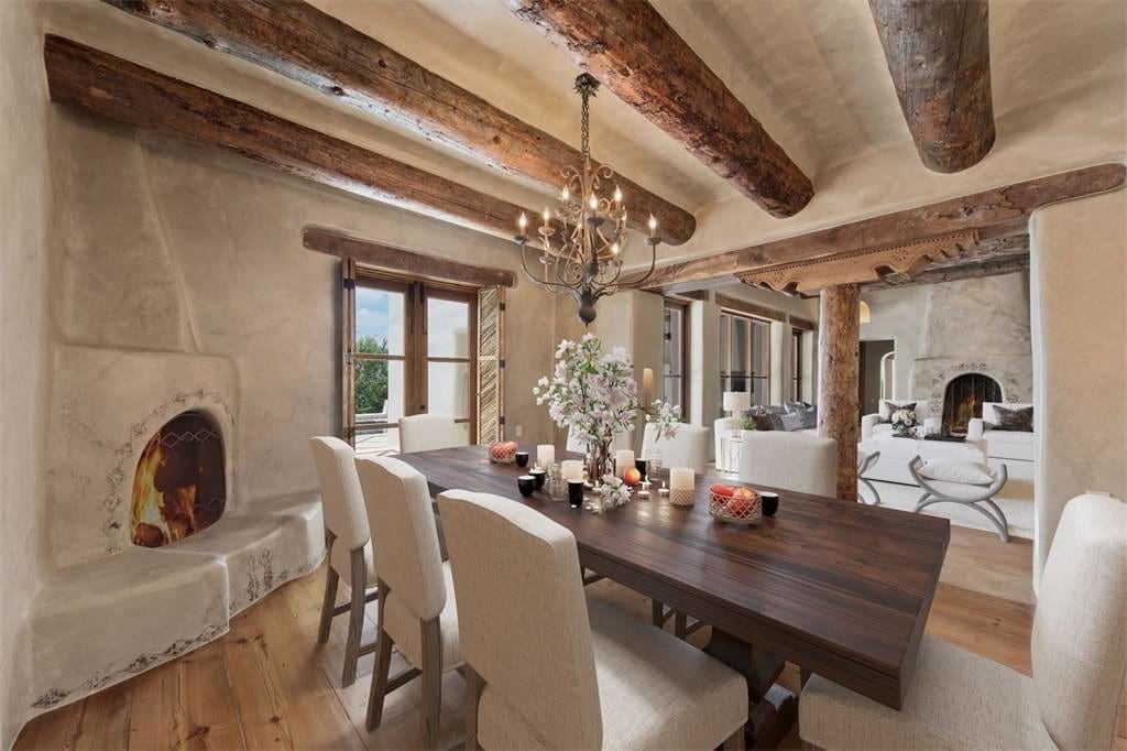 There are fourteen majestic fireplaces. 