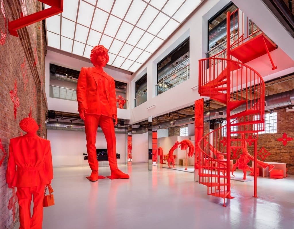 The custom designed residency space is meant to be an artistic retail experience. (Courtesy of Louis Vuitton)