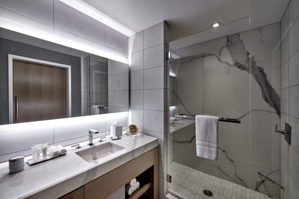 Guest bathrooms at Live!