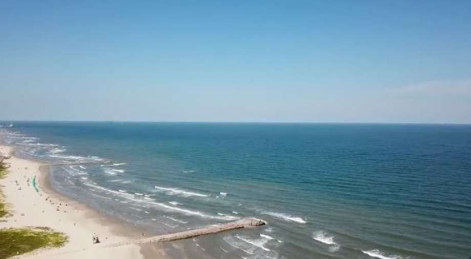 Galveston blue water