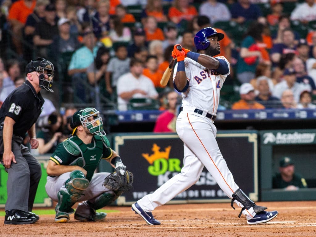 Yordan Alvarez's booming bat is creating baseball shock and awe. (Photo by F. Carter Smith)