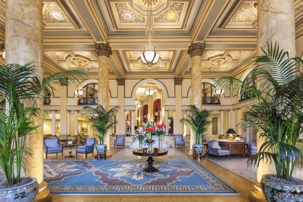 The Willard Intercontential's lobby leaves a major impression.