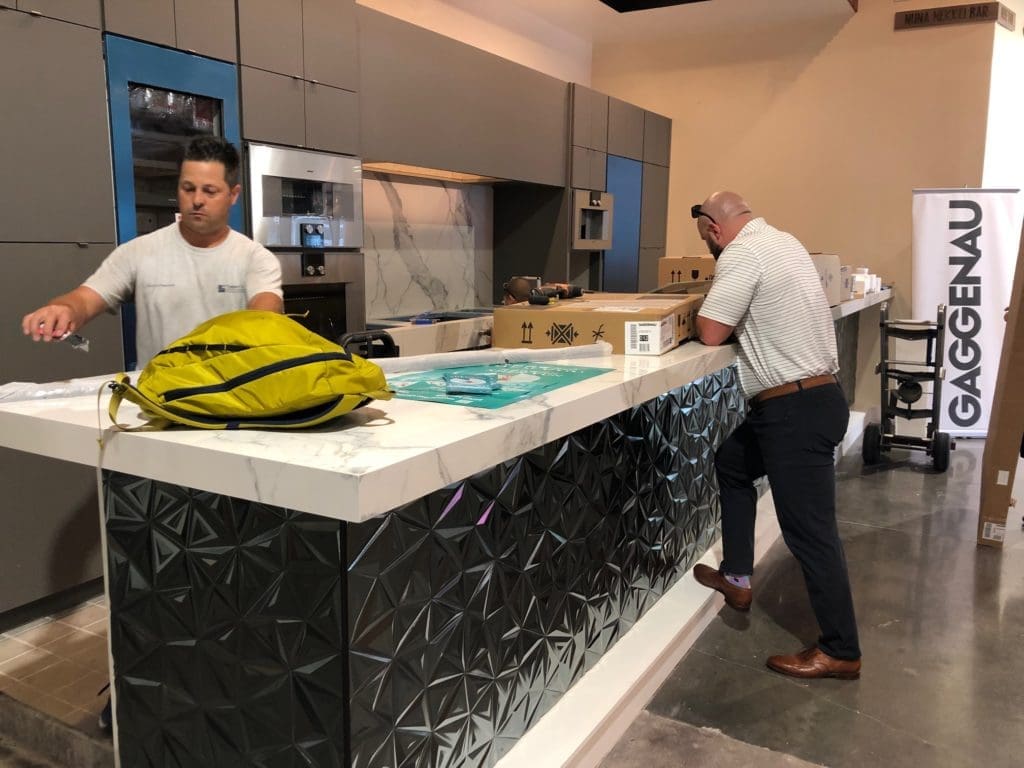 When construction is complete, the state-of-the-art Gaggenau kitchen in Bravery Chef Hall will host pop-up diners with well-known chefs. (Photo by Shelby Hodge)