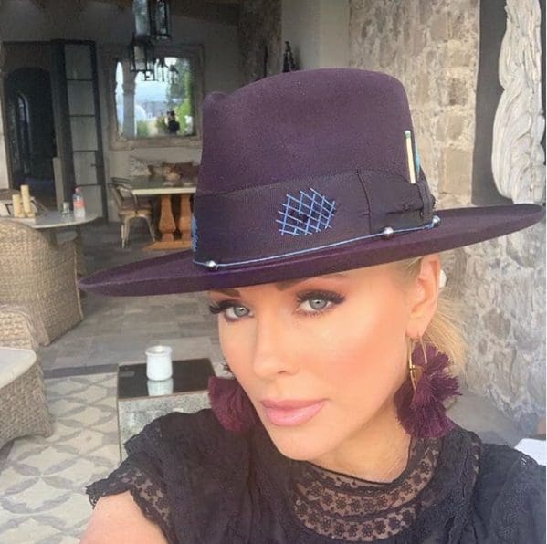 Joyce Echols wearing a new Nick Fouquet fedora with his signature match stick adornment. 