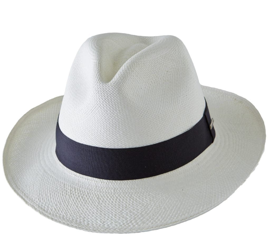 The Montecristi Panama Hat close up, priced at $129.