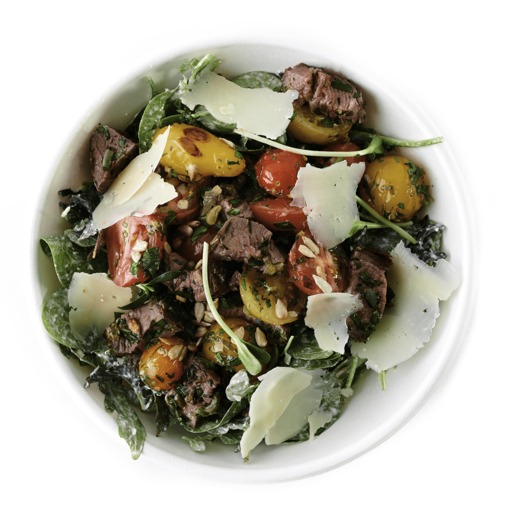 The Steak Salad is available at the chef-driven restaurant.