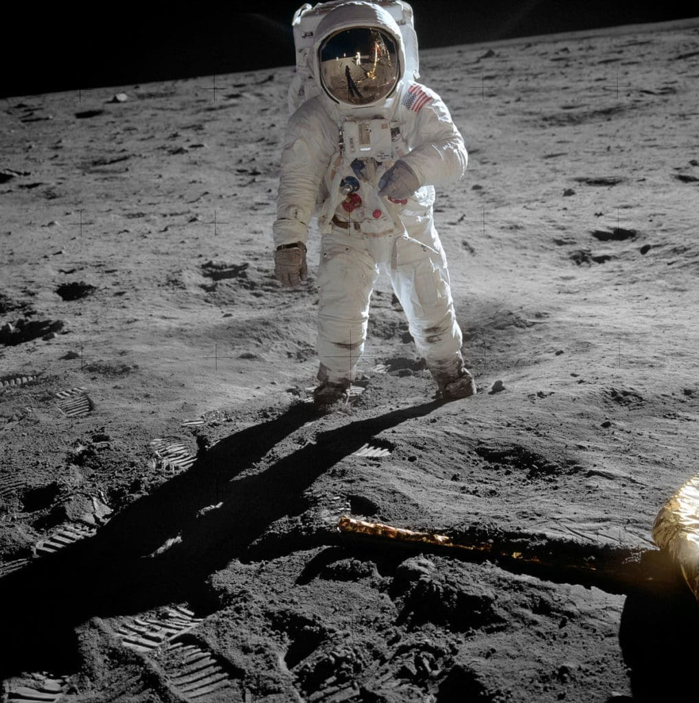 This crowning achievement was a momentous occasion for the space race.  (Photo by NASA)