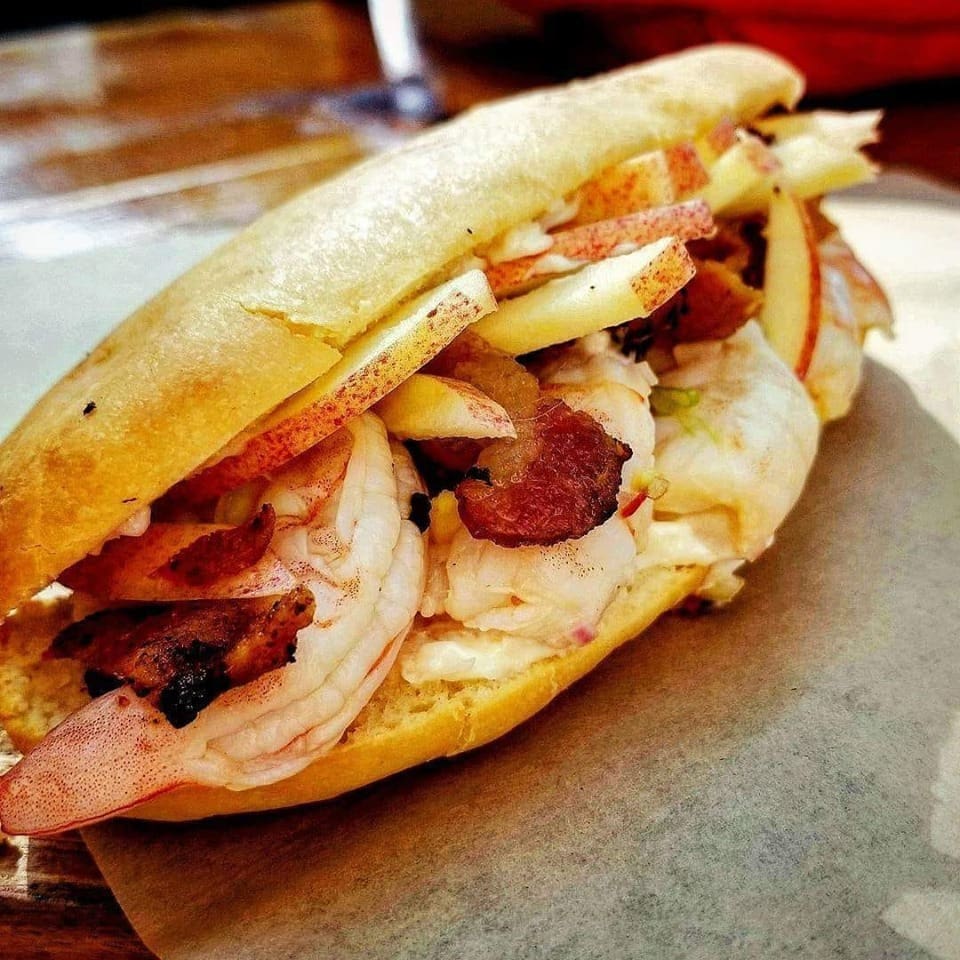 Plougman's Deli & Cafe makes the best prawn sandwiches. 