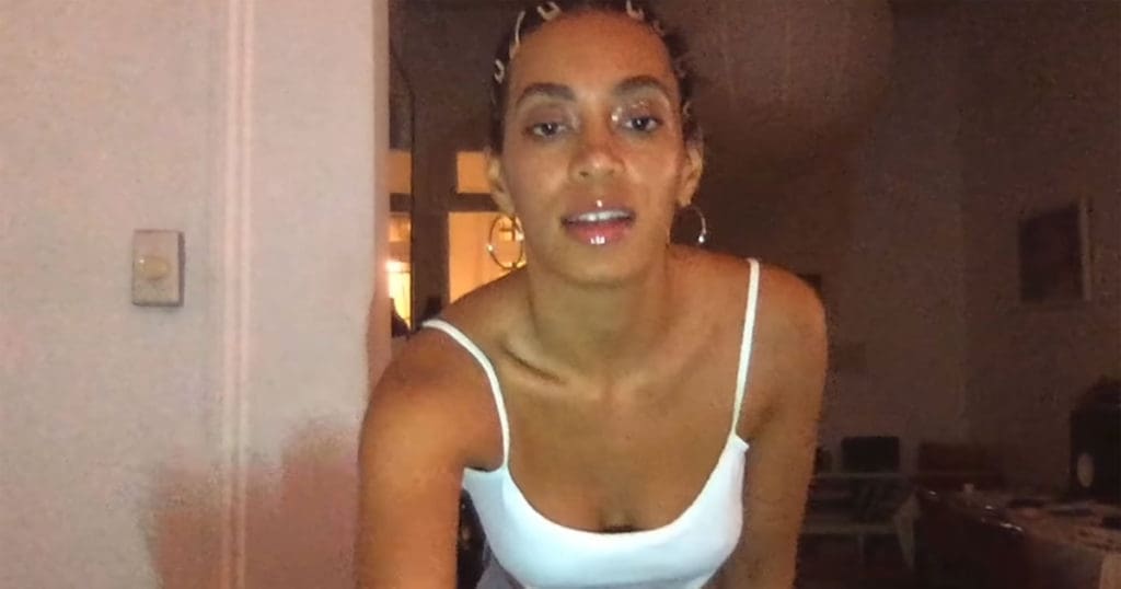 Solange included candid webcam footage. 