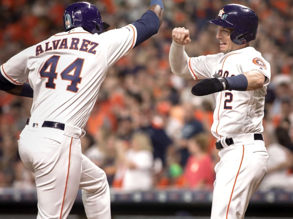Yordan Alvarez's exploits have thrilled his superstar teammates. (Photo by F. Carter Smith)