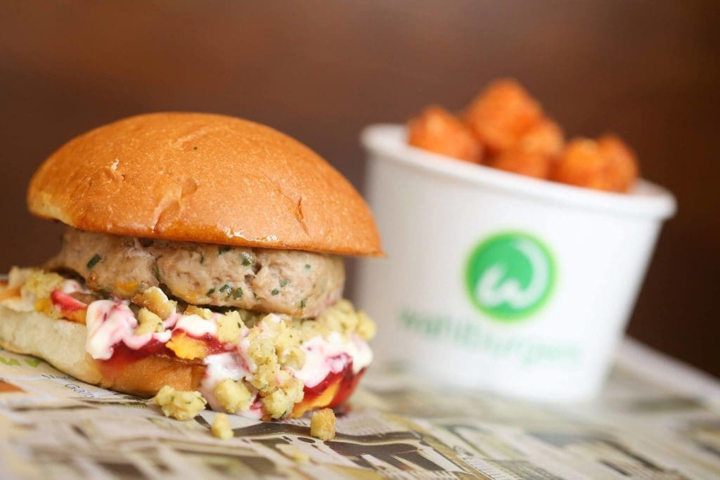 Mark's favorite Thanksgiving Day burger. Courtesy of Wahlburgers