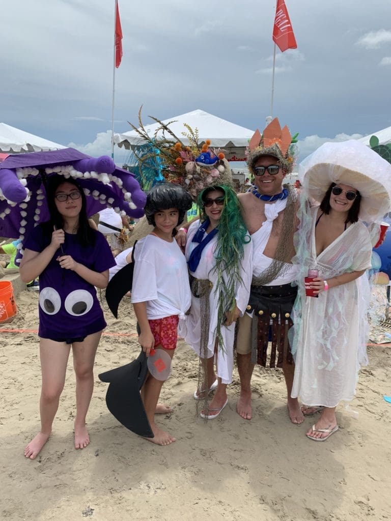 Best Costume honors went to the 'Sea on the Rocks' team from PGAL/Rogers O'Brien. (Photo by Rhonda Lowe)
