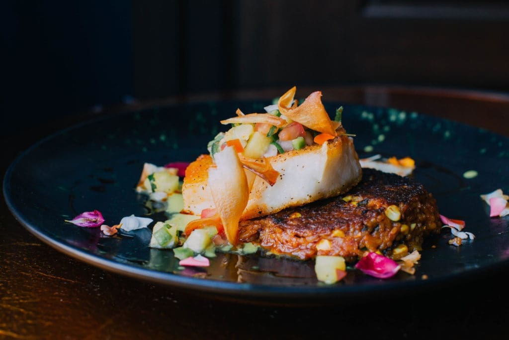 Chilean Sea Bass at Te Deseo. Photo by Rebecca Adler
