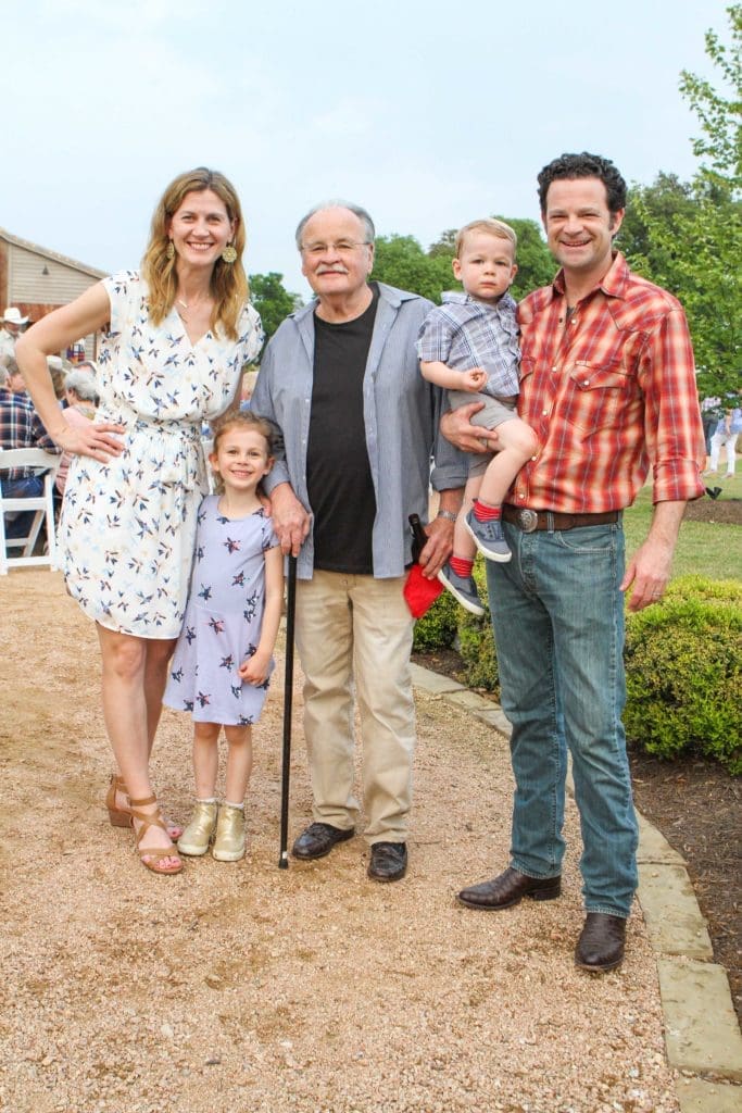 Jamie Moore, Ron Moore, Brady Moore, with Murray and Jake (Photo by Chris P. Bachman)