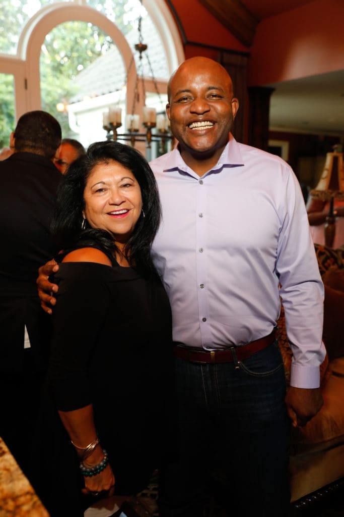 Jani Lopez, Vince Pryor at the kick-off party (Photo by Daniel Ortiz)