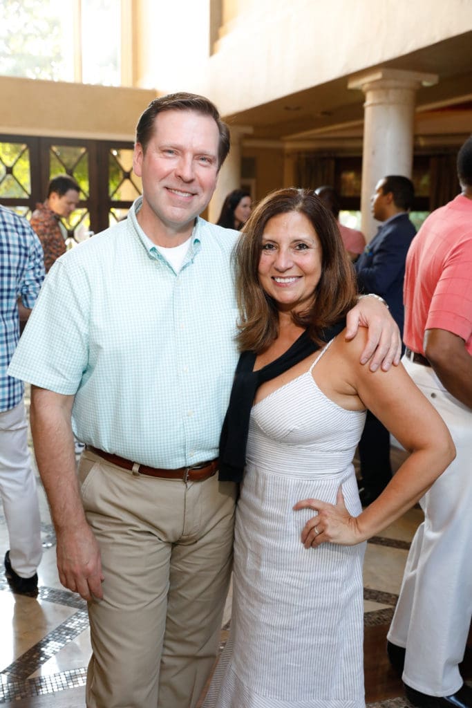 Robert Wolff, Terri Menchaca at the kick-off party (Photo by Daniel Ortiz)