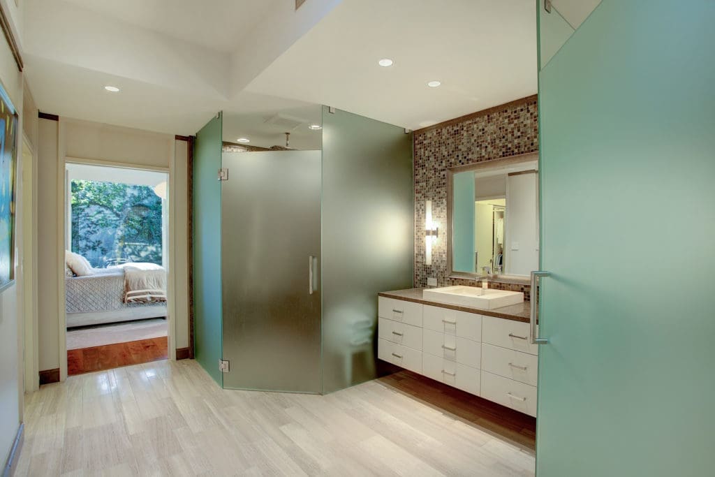 A contemporary bath.  (Photo by TK Images)