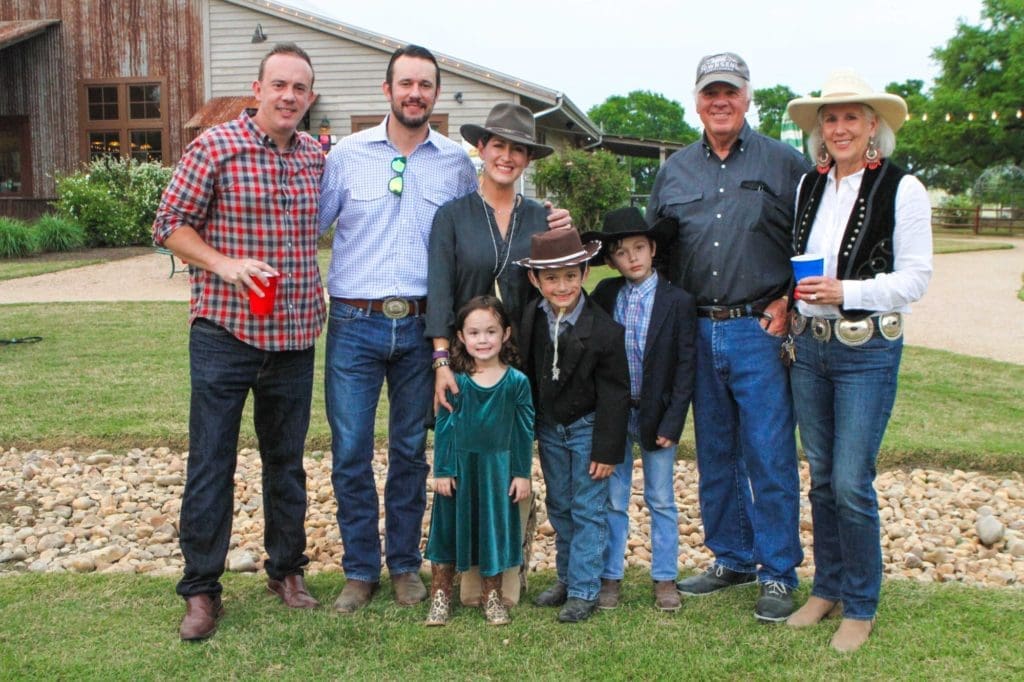 Mark Massey, Owen & Sofia Massey with Blake, Miles, and North Massey, Fred & Susan Massey (Photo by Chris P. Bachman)