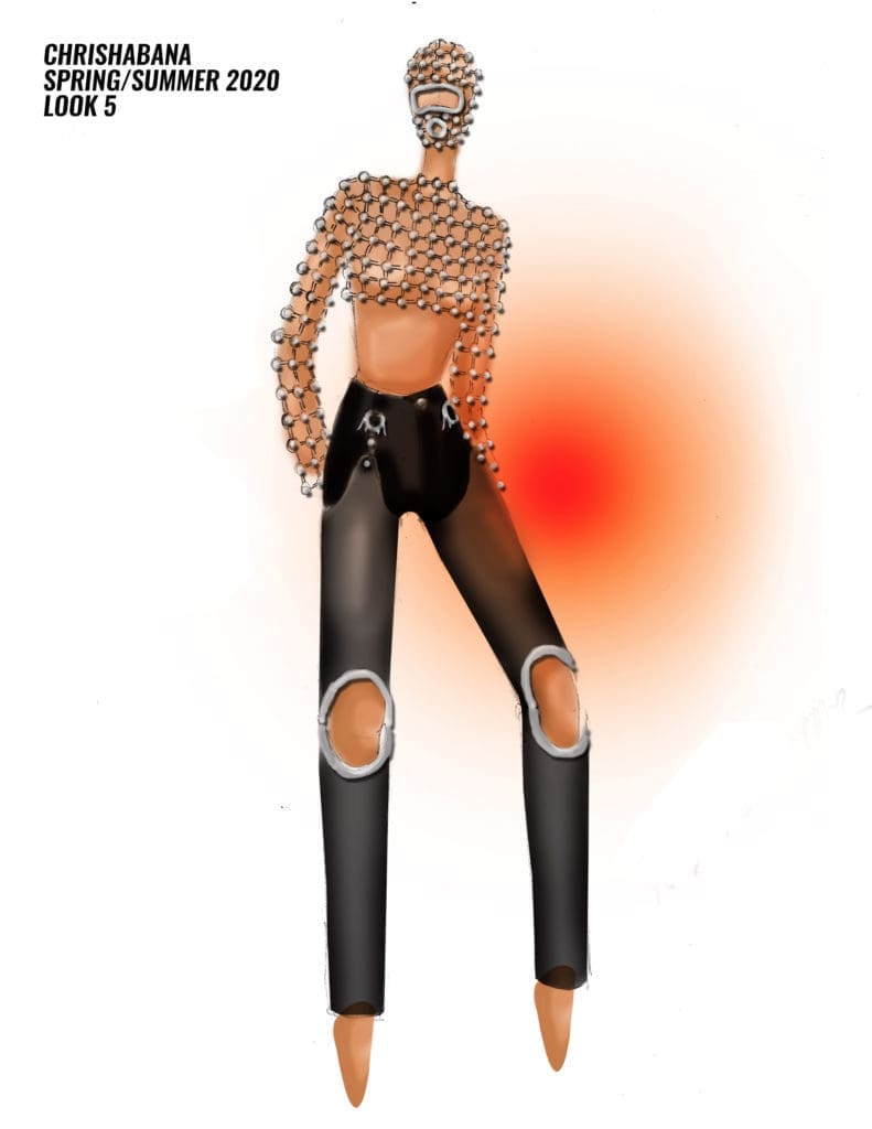 "I was influenced by thrillers such as ‘Body Double’ by Brian de Palma and ‘Crash’ by David Cronenberg - both films are equally suspenseful and erotic in the best way possible" — Chrishabana designer Chris Habana

