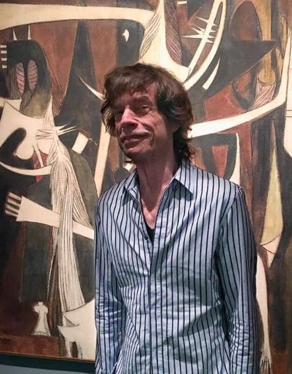Mick Jagger has sympathy for the devil and love for the arts. (Photo by The Menil Collection)