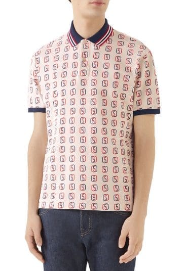 Gucci GG logo cotton pique polo, available at Neimanmarcus.com, $980.