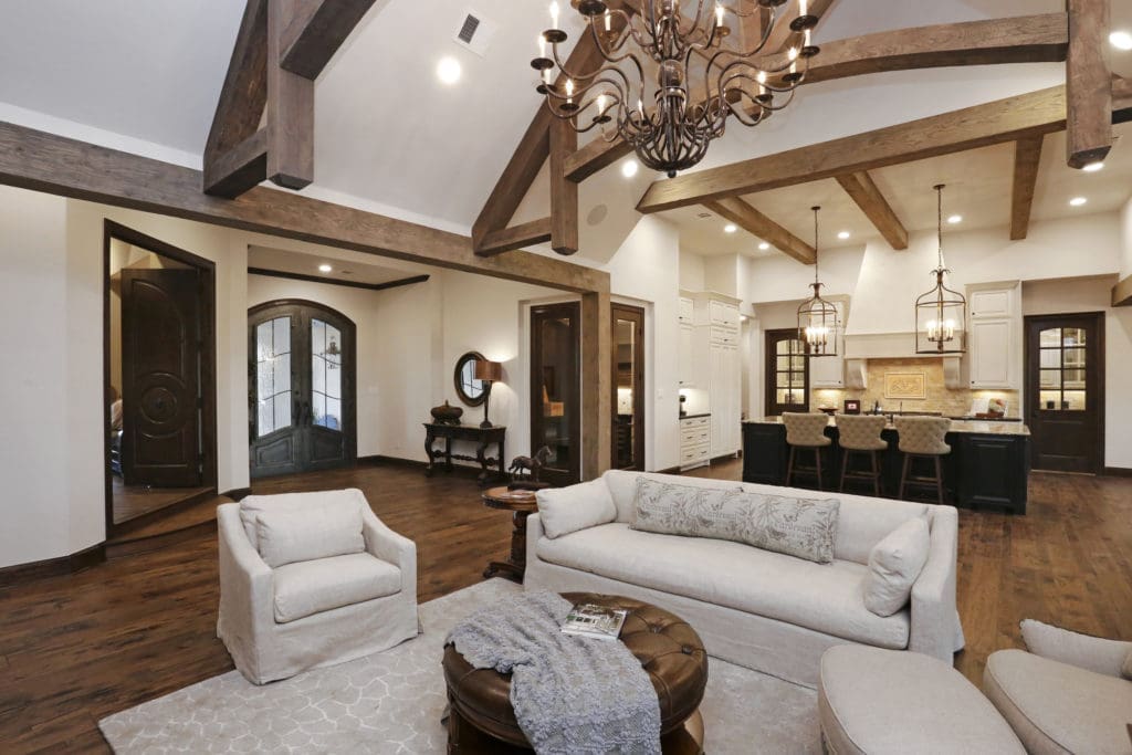 Interiors of this Willowcreek Ranch home reflect the rich Western heritage on which the development is based.