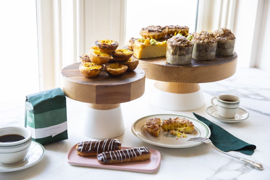 Sweet and savory treats at Montrose Cheese & Wine from pastry chef Shawn Gawle. (Photo by Julie Soefer)
