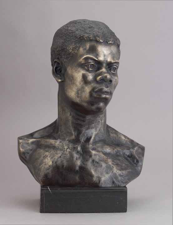 Portrait Bust of an African (original cast of Slave Boy) by May Howard Jackson