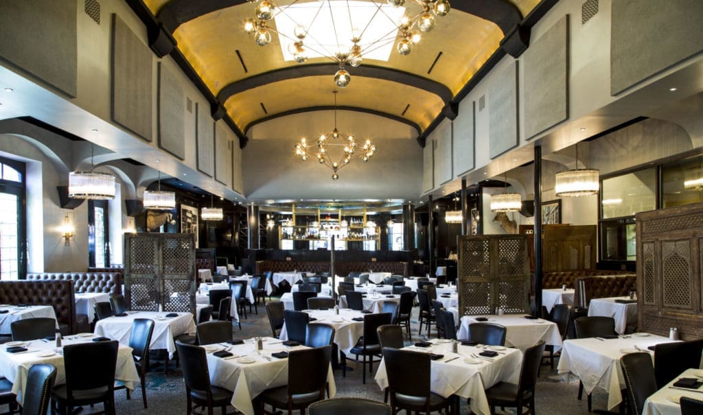 The lush and warm interior of Al Biernat's.