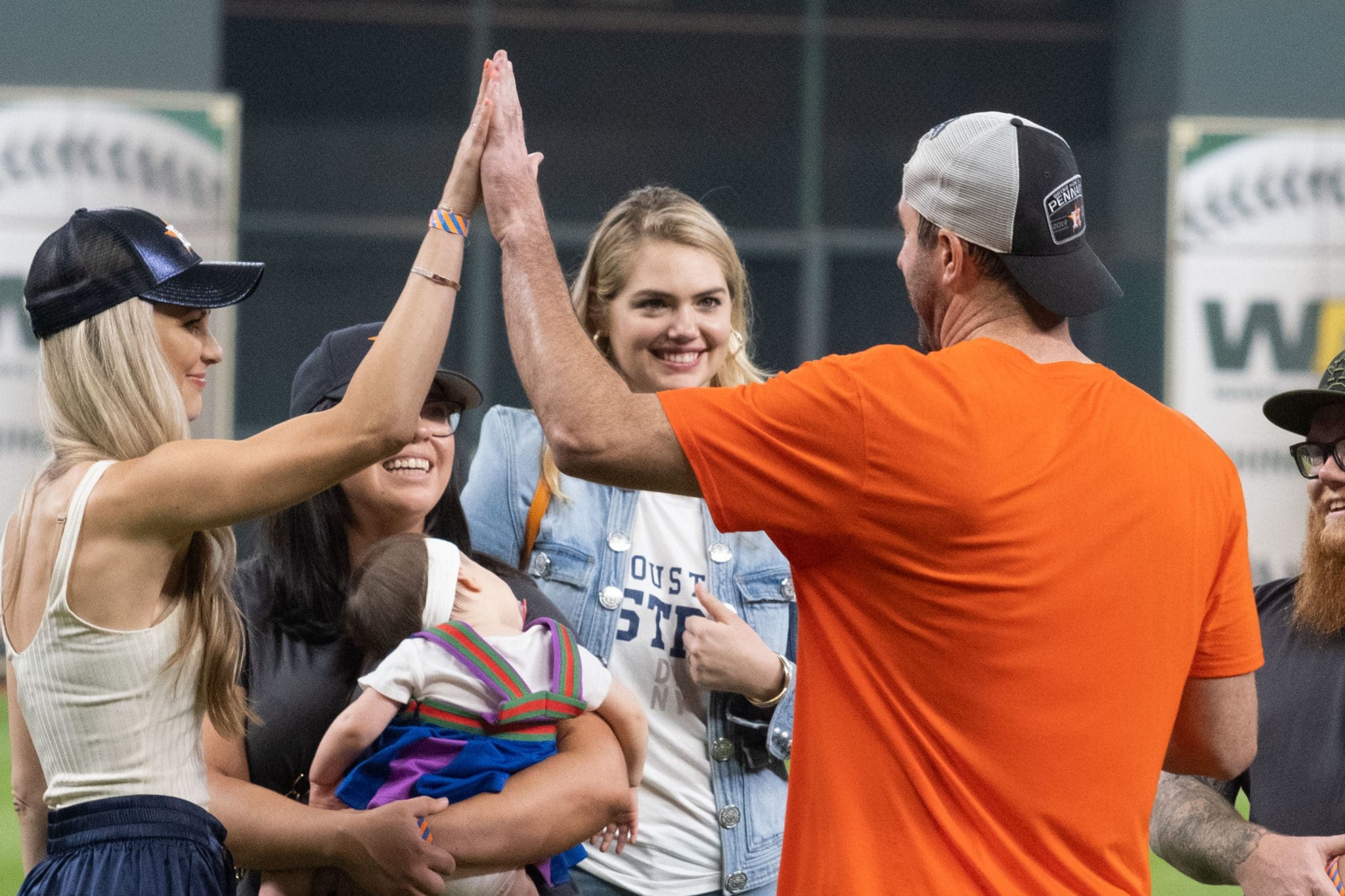 Everyone wants to high-five Justin Verlander. (Photo by F. Carter Smith)