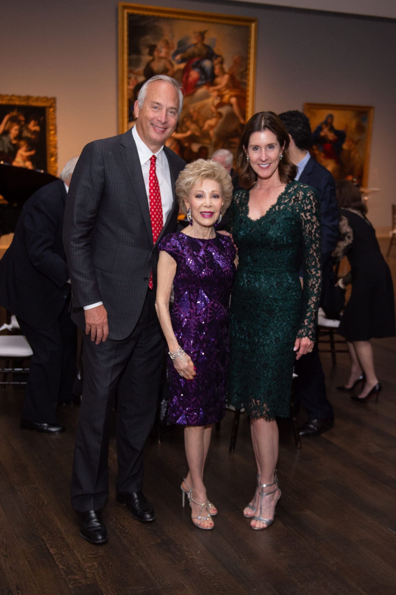 Bobby Tudor, Margaret Alkek Williams, Phoebe Tudor (Photo by Wilson Parish)